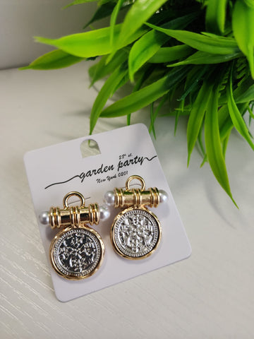 046- Aretes Monedas  Oro