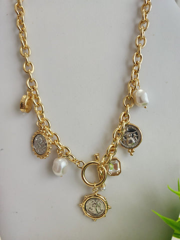 046- Collar Monedas Oro