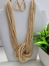 #611-Collar en Cuencas  Con Aretes