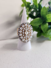 Anillo  Ovalado  Perlitas