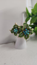 Anillo Flor doble diamantado