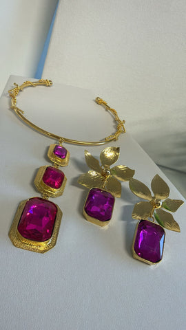 Set Cristal Fushia