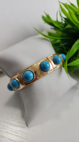 046-Pulsera Elástica Turquesa
