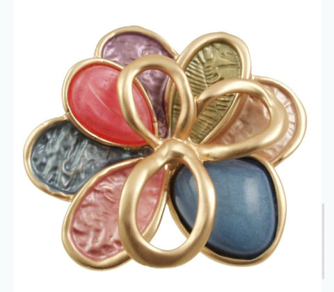 2332-4-Broche con Iman Flor Multi
