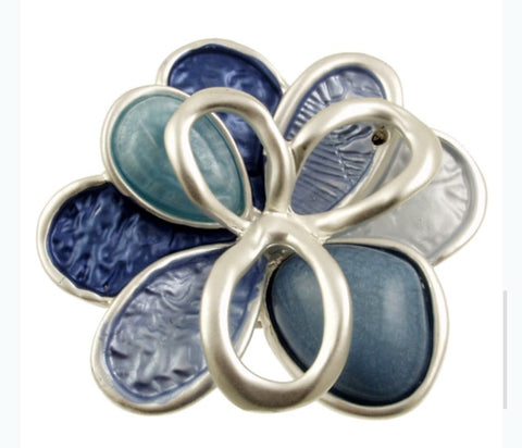 2332-2-Broche con Iman Flor Azul
