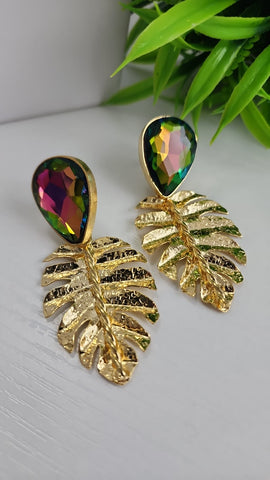Aretes de Hoja  Tornasol
