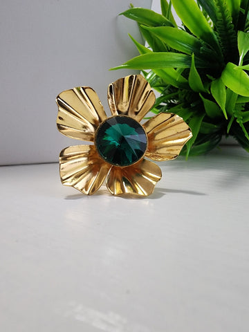 Anillo Cristal  Verde