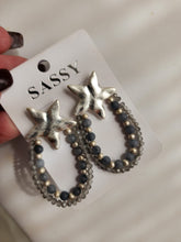 Aretes Cuerdas  Estrella Azul