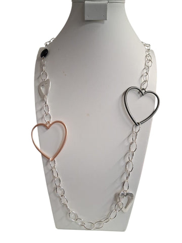 Collar formas corazones