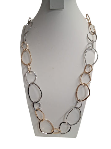 Collar formas Oro y plata