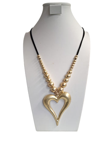 Collar Corazón Balines