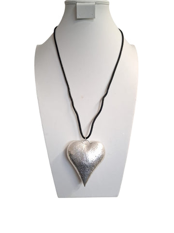 Collar corazón plata