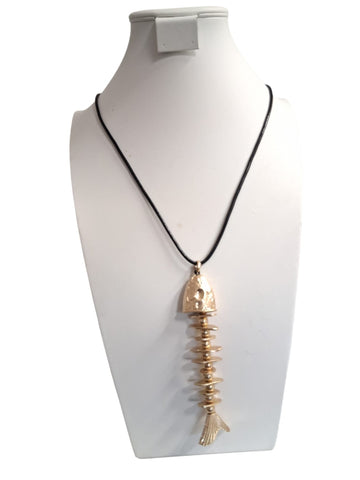 Collar pescado Oro