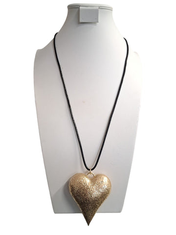 Collar corazón lizo