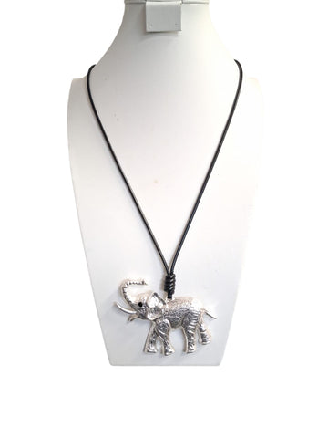 Collar elefante plata