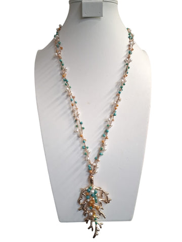 Collar hoja Oro VN