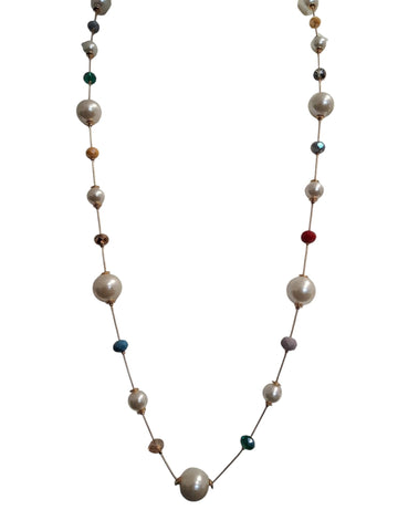 Collar perlas colores