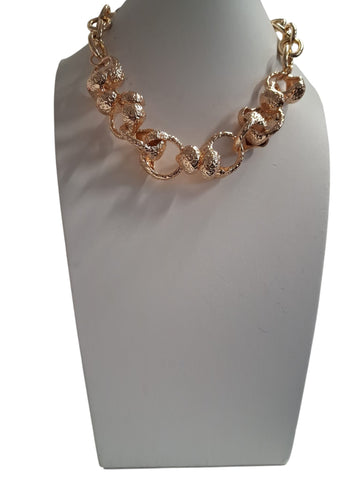 Collar anillos eslabones Oro