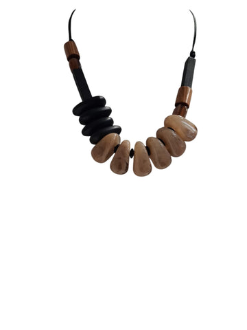 Collar Piedras Beige