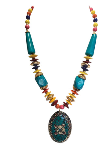 Collar piedra  Turquesa IND