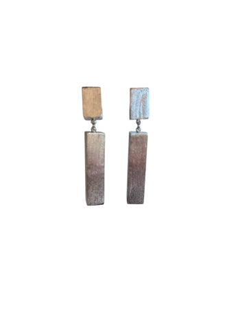 Arete barras Color plata