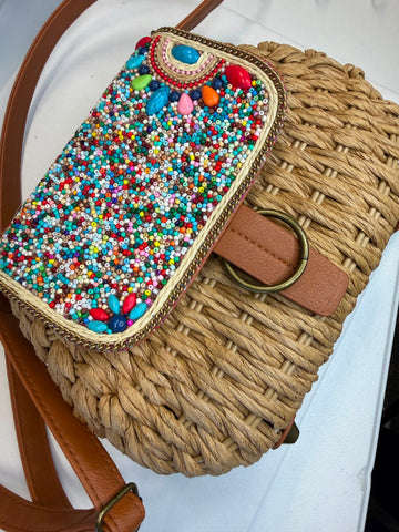 Cartera viajera en ratan
