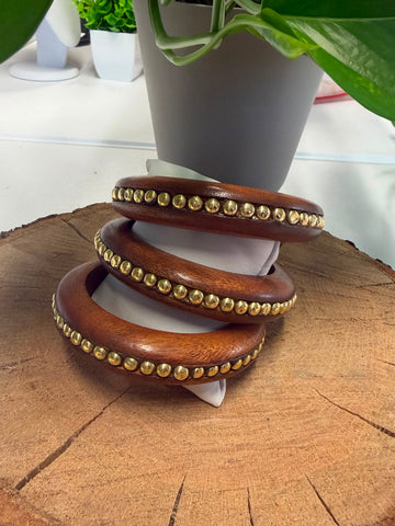 Pulsera de madera puntitos