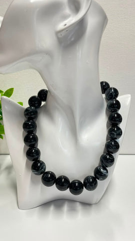 100-Collar balines mármol negro