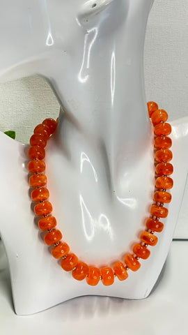 500-Collar rueditas Naranja