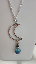 Collar piña y luna Plata