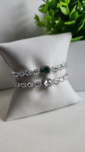 Brazalete Separador  Oro con Zirconia