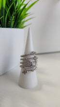 Anillo Espiral  De Florecitas